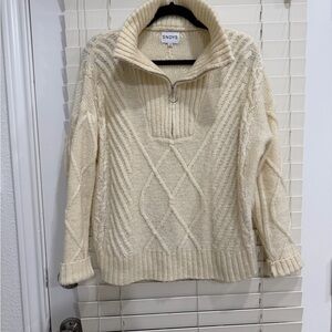 Cream Cable Knit Sweater